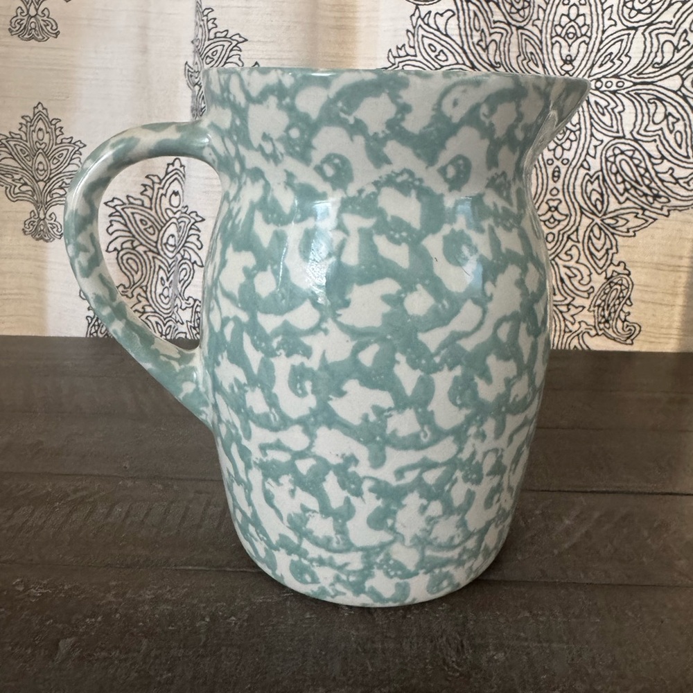 Vintage Ceramic Sponge Pitcher